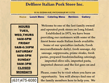Tablet Screenshot of delfioreporkstore.com